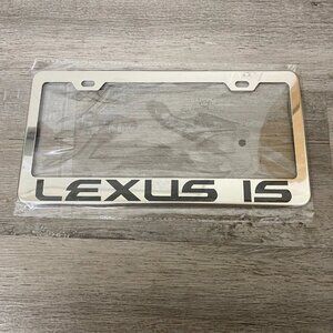 For Lexus IS Mirror Chrome Finish Stainless Steel Metal License Plate Frame